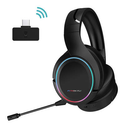 AAC Codecs Waterproof Function Wireless Gaming Headphone 2.4 G For Serious Gamers